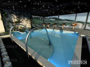 swimming pool 3 day and night 3D Model