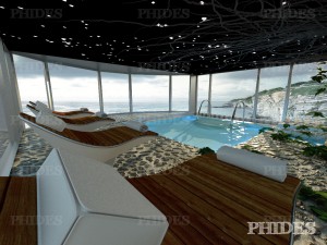 swimming pool 3 day and night 3D Model