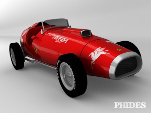 vintage ferrari 375 indy f1 3D Модель