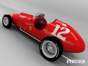 vintage ferrari 375 indy f1 3D Модель