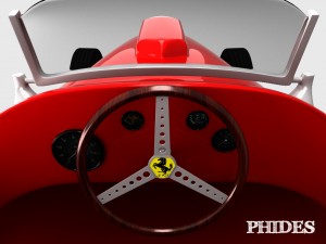 vintage ferrari 375 indy f1 3D Модель