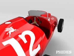 vintage ferrari 375 indy f1 3D Модель