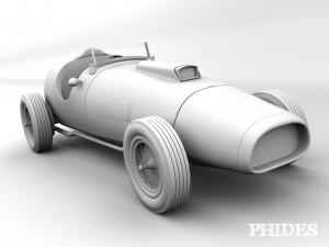 vintage ferrari 375 indy f1 3D Модель