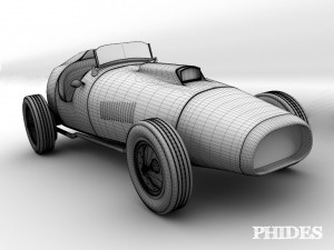 vintage ferrari 375 indy f1 3D Модель