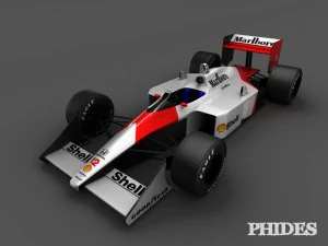 mclaren mp4-4 1988 3D Model