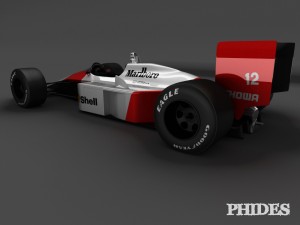 mclaren mp4-4 1988 Model 3D