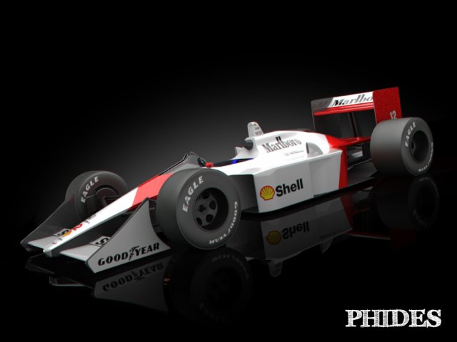mclaren mp4-4 1988 Model 3D .c4d .max .obj .3ds .fbx .stl .blend 