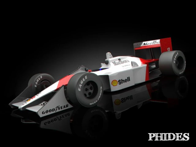 mclaren mp4-4 1988 3D Model .c4d .max .obj .3ds .fbx .stl .blend