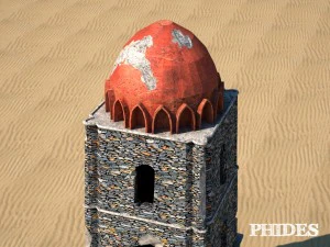 ancient ruins tower low poly 3D Model