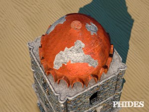 ancient ruins tower low poly 3Dモデル