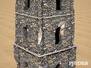 ancient ruins tower low poly 3Dモデル