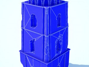 ancient ruins tower low poly 3Dモデル