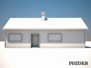 low poly house untextured 3D 模型