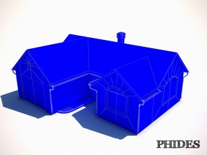 low poly house untextured 3D 模型