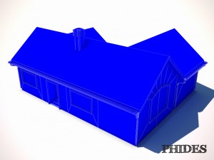 low poly house untextured 3D 模型