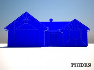 low poly house untextured 3D Model