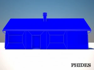 low poly house untextured 3D Model