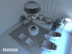 living room 3 3D Модель