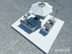 patio 1 3D-Modell