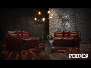 couch scene 1 Modello 3D