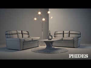 couch scene 1 3D 모델