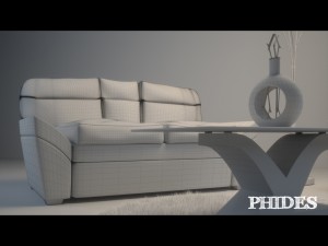 couch scene 1 3D 모델