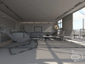 living room 4 3D Model