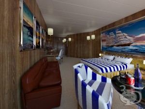ship cabin 1 Model 3D