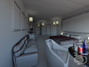 ship cabin 1 Model 3D