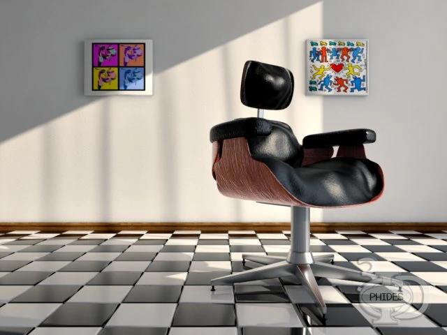 armchair 2 3D Model .c4d .max .obj .3ds .fbx .stl .blend 