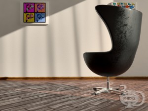 armchair 3 Modelo 3D