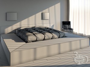 bed 1 3D Model