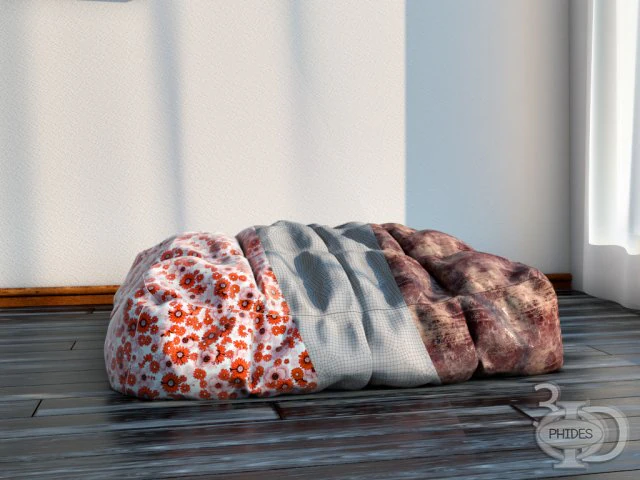 푸프 1 3D 모델 .c4d .max .obj .3ds .fbx .stl .blend 