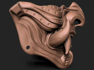 Traditional Japanese Mask 3D Print Model