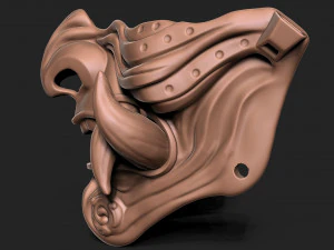 Traditional Japanese Mask 3D Print Model