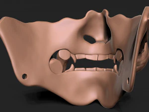 Traditional Japanese Mask 3D Print Model