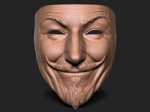 Vendetta Mask 3D Print Model