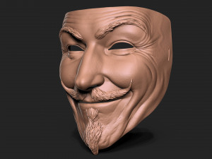 Vendetta Mask 3D Baskı Modeli