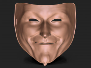 Vendetta Mask 3D Baskı Modeli
