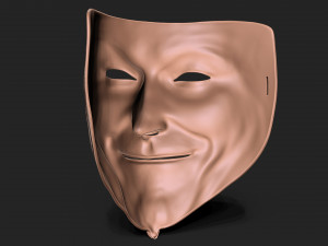Vendetta Mask 3D Baskı Modeli