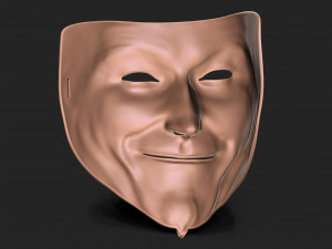 Vendetta Mask 3D Baskı Modeli