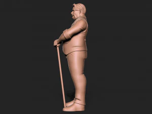 Old Man 3D Print Model