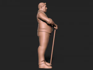 Old Man 3D Print Model
