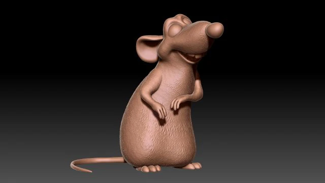 Rat 3D Print Model .c4d .max .obj .3ds .fbx .stl .blend 
