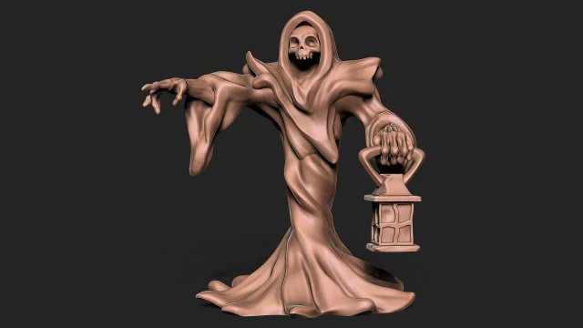 Grim Reaper 3D Print Model .c4d .max .obj .3ds .fbx .stl .blend 