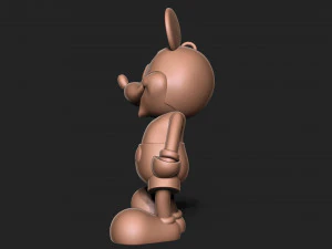 Mickey mouse Keychain 3D Print Model
