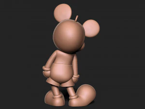 Mickey mouse Keychain 3D Print Model