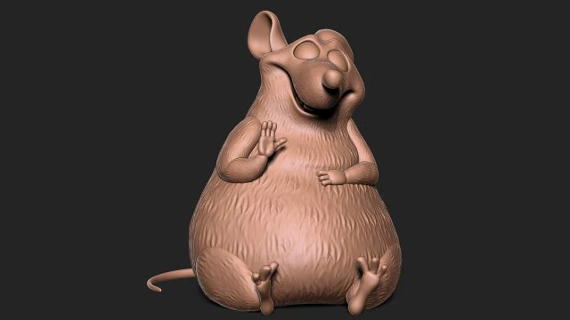 Ratatouille 3D Print Model .c4d .max .obj .3ds .fbx .stl .blend 