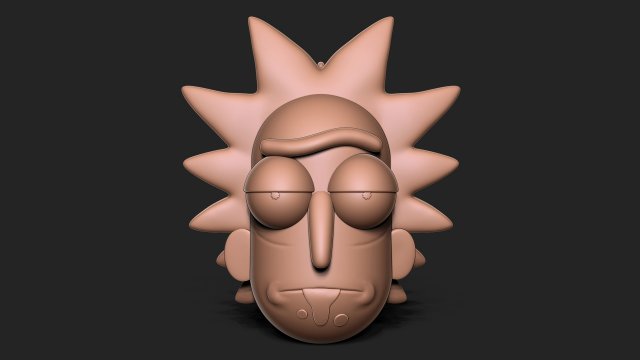 Rick and Morty 3D Print Model .c4d .max .obj .3ds .fbx .stl .blend 