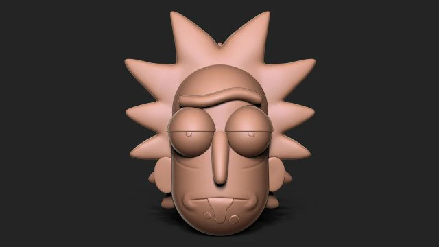 Rick and Morty 3D Print Model .c4d .max .obj .3ds .fbx .stl .blend